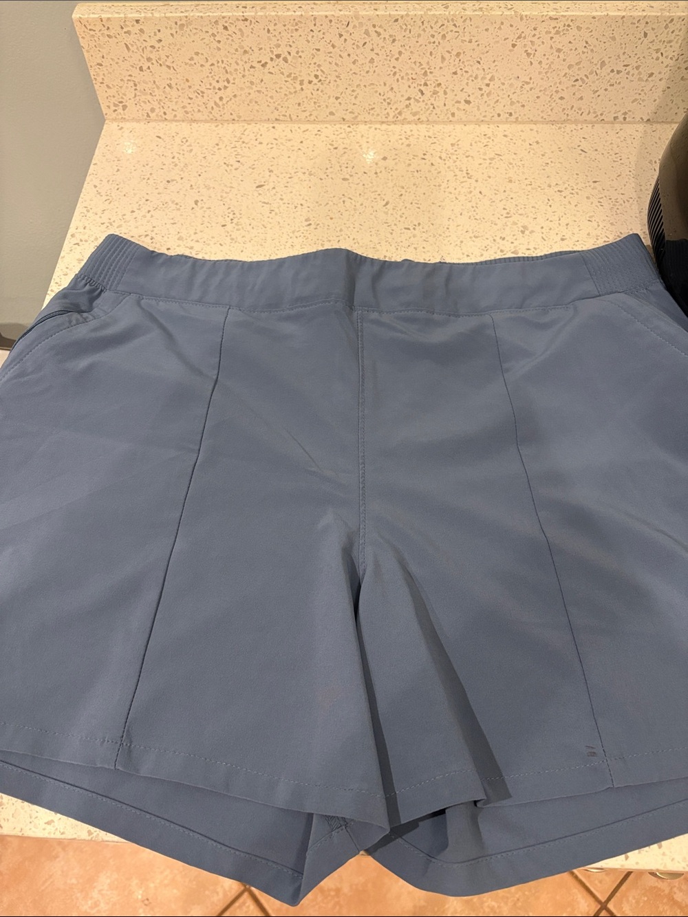 Women's Cargo-Style Active Shorts in Slate Blue